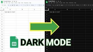 How to change Google Sheets to Dark Mode | Tutorial (Easy)