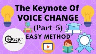 VOICE CHANGE || (Part-5) || The Keynote Of "VOICE CHANGE" || Making English FUN