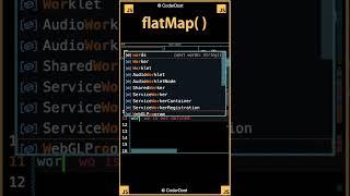 flatMap in JavaScript #javascript #reactjs #shorts