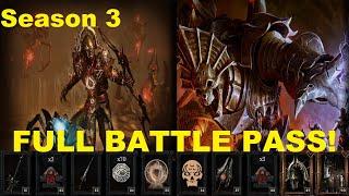 ALL NEW Rewards! | Diablo 4 Season 3 Battle Pass | Cosmetic Showcase!