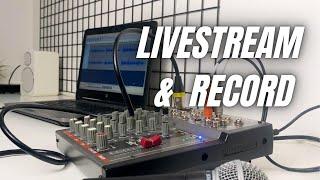 Mixer to Computer without USB Audio Interface - Recording and Livestream