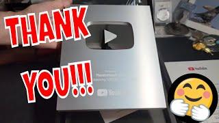 YouTube SILVER PLAY BUTTON! - 100K Creator Award Unboxing