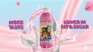 More taste, lower in fat & sugar! JJ Bandung Rose Milk drink now comes in 500ml bottles.