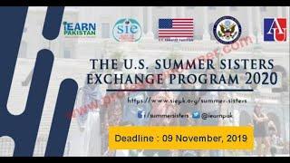 Fully Funded US Summer Sisters Exchange Program 2020 | Best Opportunity for Females