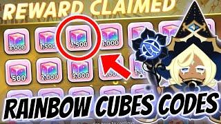 RAINBOW CUBES CODES  Full Rainbow Cubes Farming Guide!