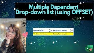 Multiple dependent drop-down list in Excel (using OFFSET)