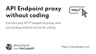 Setup API proxy without coding #api #proxy