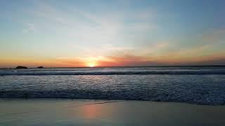 Cape Town Clifton Beach - Sunset over Breaking Waves