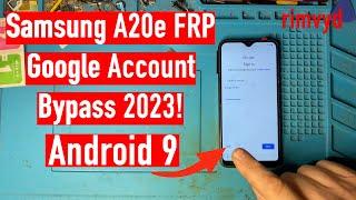 Samsung A20e A202F FRP Google Account Bypass, Without PC 2023