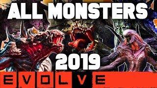 EVOLVE ALL MONSTERS 2019!! NEW Evolve Gameplay Stage Two (EVOLVE 2019 Monster Gameplay)