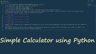 VS Code Beginner Python Tutorial | Making a simple calculator using python