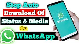 How To Stop Auto Saving WhatsApp Media And Status In 2023 | Stop WhatsApp Auto Download Media Files