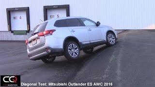 Mitsubishi Outlander ES AWC 2016 Awd Test / diagonal test / offroad test