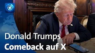 Ex-US-Präsident zurück auf X: Gespräch zwischen Trump und Musk