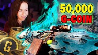 PROGRESSIVE CERBERUS M249 GAMEPLAY (i spent 50,000 G-COIN.......)