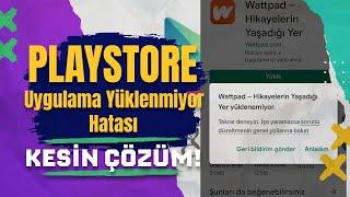 Google Play Store Uygulama Yüklenmiyor Hatası Çözümü #playstore