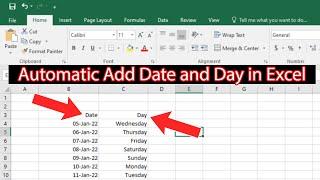 Date format with day of week in excel 2016 2019 2013 2010