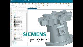 Моделирование детали Ступица в NX / Modeling of the Hub part in NX