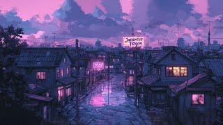 Nostalgic 1980s & 90s Old Japanese Town  Lofi Hip Hop Beats Relaxing Vibes  Rain Playlist