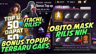  BOCORAN BONUS TOPUP TERBARU! KOLABORASI FF X NARUTO PART 2 ADA BUNDLE MADARA DAN ITACHI??