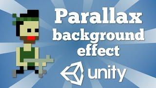 How to make a parallax background effect in Unity 2D platformer game | Very simple Unity 2D tutorial