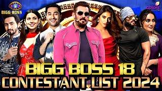 Bigg Boss 18 Contestant List 2024 | Harsh Beniwal | Surbhi Jyoti | Mr. Faisu | Karan Patel