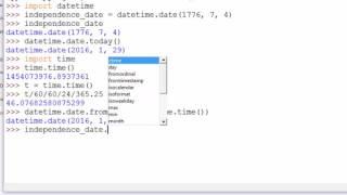 Python: datetime.date