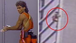 Watch as 'Spider Dan' free climbs CN Tower in 1986 | CTV NEWS ARCHIVE