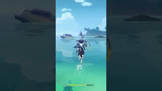 bro walks on water like Jesus  #shorts #genshinimpact #gameplay