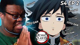 Water Hashira Giyu Tomioka's Pain | Demon Slayer S4 Ep 2 Reaction