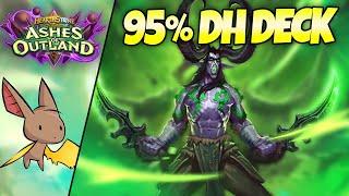 95% WR HIGHLANDER DEMON HUNTER | Firebat Hearthstone | Ashes of Outland