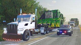 Oversized Load Gets BUSTED by State Trooper! | FarmRP