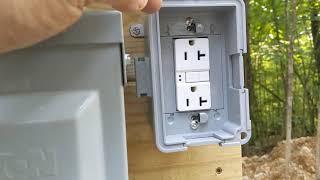 DIY 50 AMP or 30 AMP RV hookup! (permanent pole)