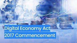 Digital Economy Act 2017 Commencement