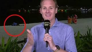 Watch Hilarious Moment Couple 'having Sex' On Rio Beach Interrupt Bbc Presenter - Olympics fails