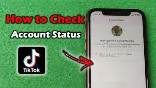 How to Check Account Status on TikTok | Full Guide