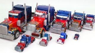 Transformers Movie Leader ~ Mini 9 Size optimus prime Truck Vehicle Transform Robot Car Toys