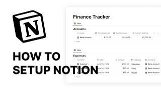 How to track your finances using Notion (Part 1)