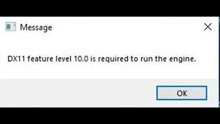 dx11 feature level 10 0 is required to run the engine pubg lite