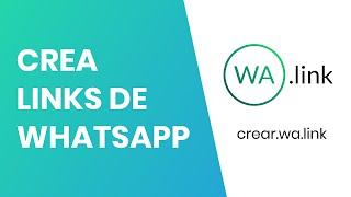 Cómo crear links cortos de WHATSAPP gratis | Walink