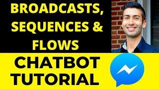 Chatbot Tutorial | MANYCHAT BROADCASTS, SEQUENCES & FLOWS - What's the Difference?