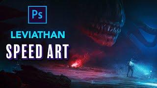 I Created a LEVIATHAN in PHOTOSHOP - Photo Manipulation Speed Art