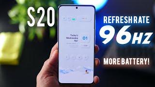 Hidden 96 Hz Refresh Rate on Galaxy S20 - Save More Battery!