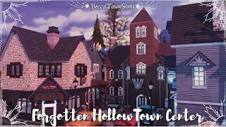  Forgotten Hollow Town Center  | Sims 4 Vampire Town Build & the story of a vampire serial killer?