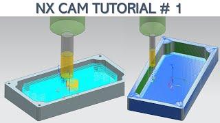 NX CAM Tutorial #1 | Milling 2D Machining | NX CAD.CAM
