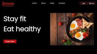 How To Make Website Using HTML & CSS in hindi | Food Website Using HTML & CSS