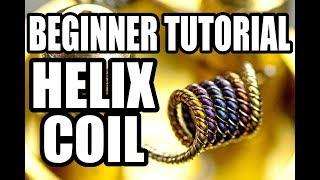 How to Build A Helix Coil Tutorial - Beginner Coil Building Series - An Easy Flavor Coil Build