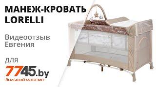 Манеж-кровать LORELLI Verona 2 Plus Beige Dots Видеоотзыв (обзор) Евгения