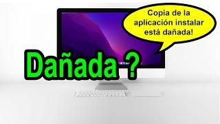 Solución!!!! esta copia de la aplicación mac os high sierra esta dañada