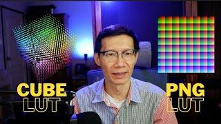 Convert the CUBE file of LUTs to PNG